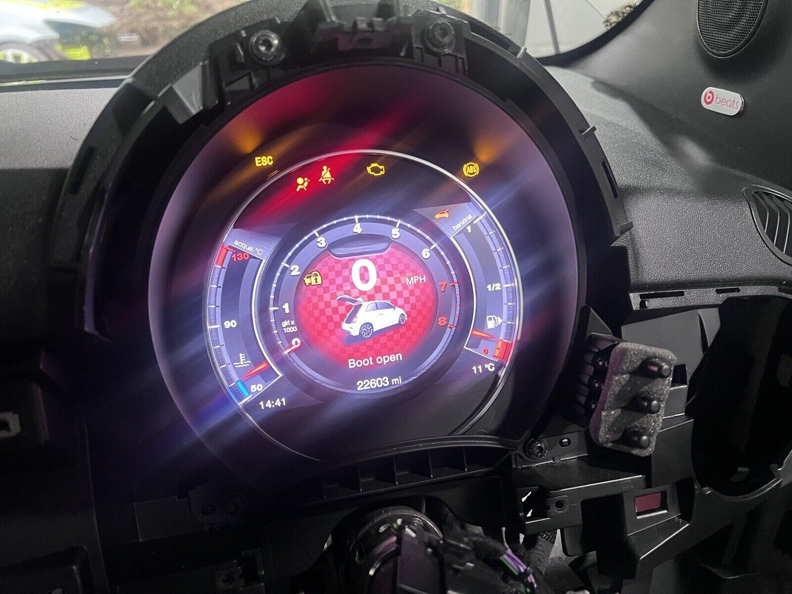 Fiat 500 Abarth 500 595 695 Speedometer Instrument Cluster Repair Service_2